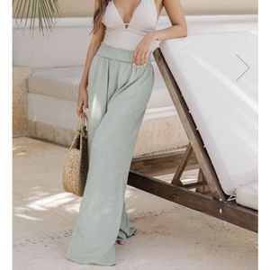 Pink lily beach pants